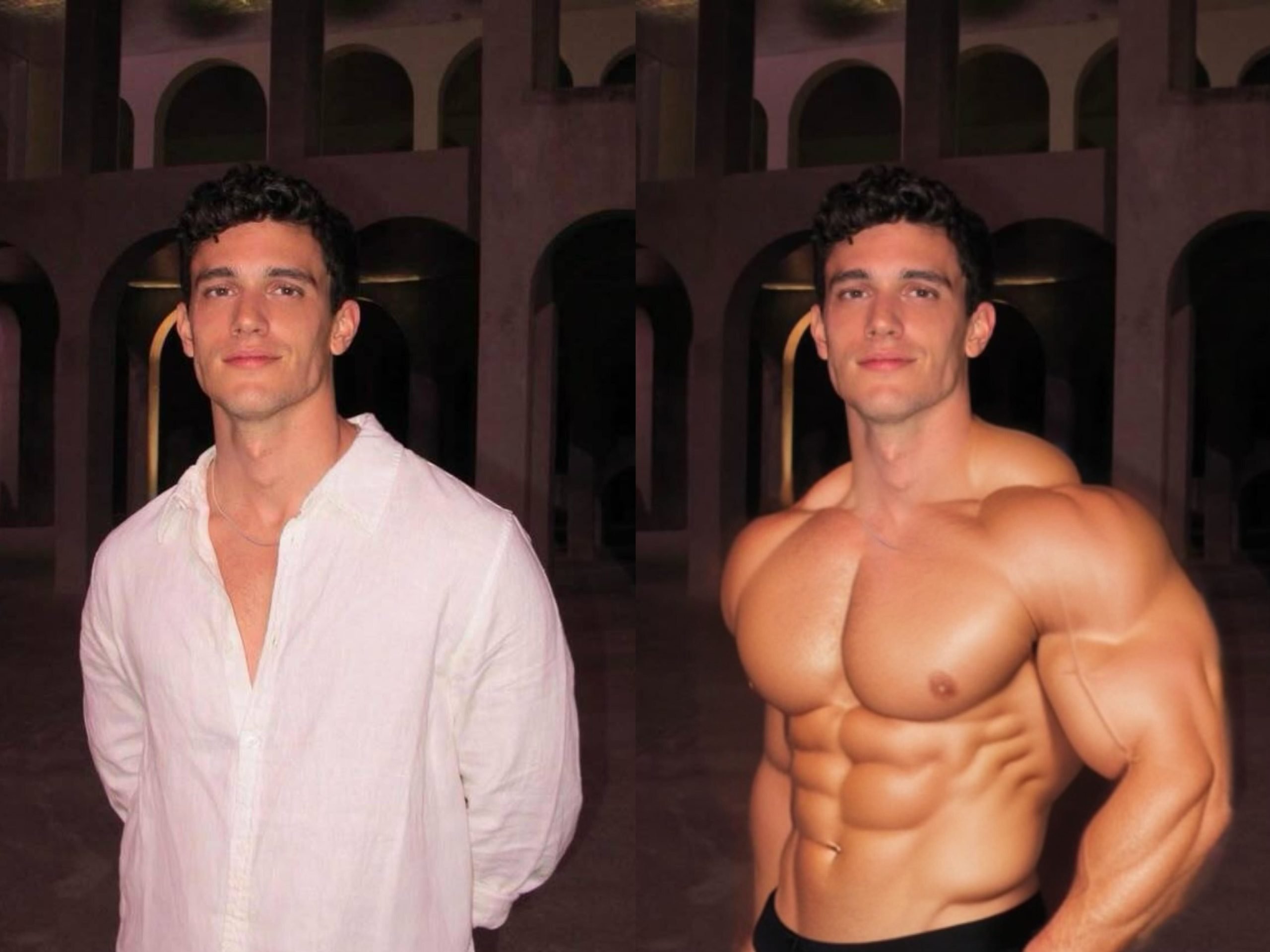 Photorealistic Muscle Augmentation Using AI